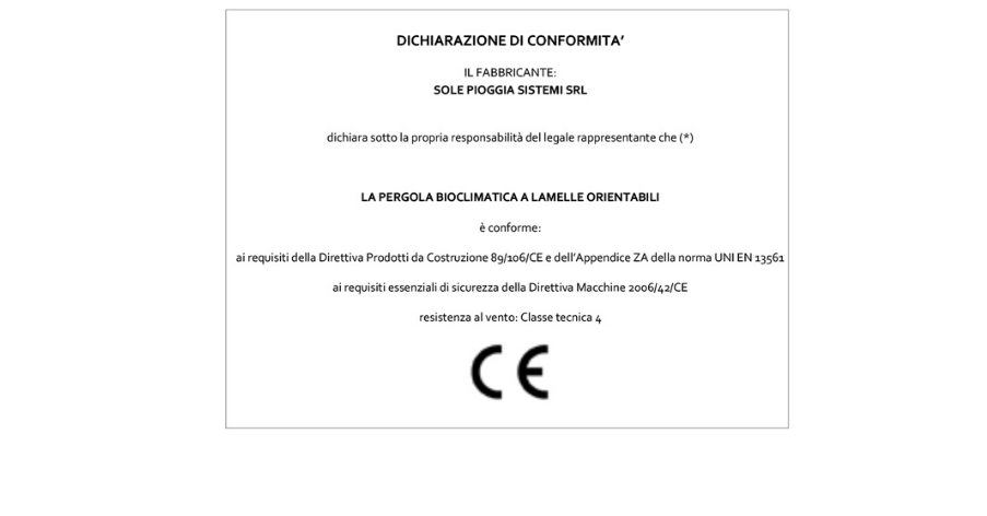 Dichiarazione di conformità CE