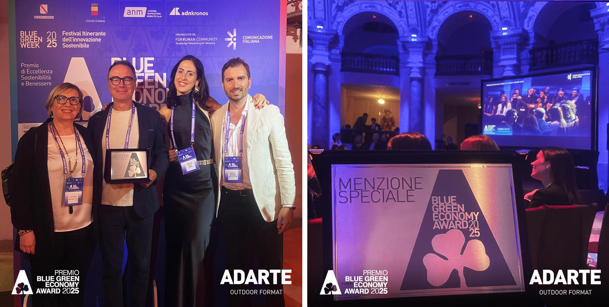 ADARTE riceve la menzione speciale al Blue Green Economy Award 2025